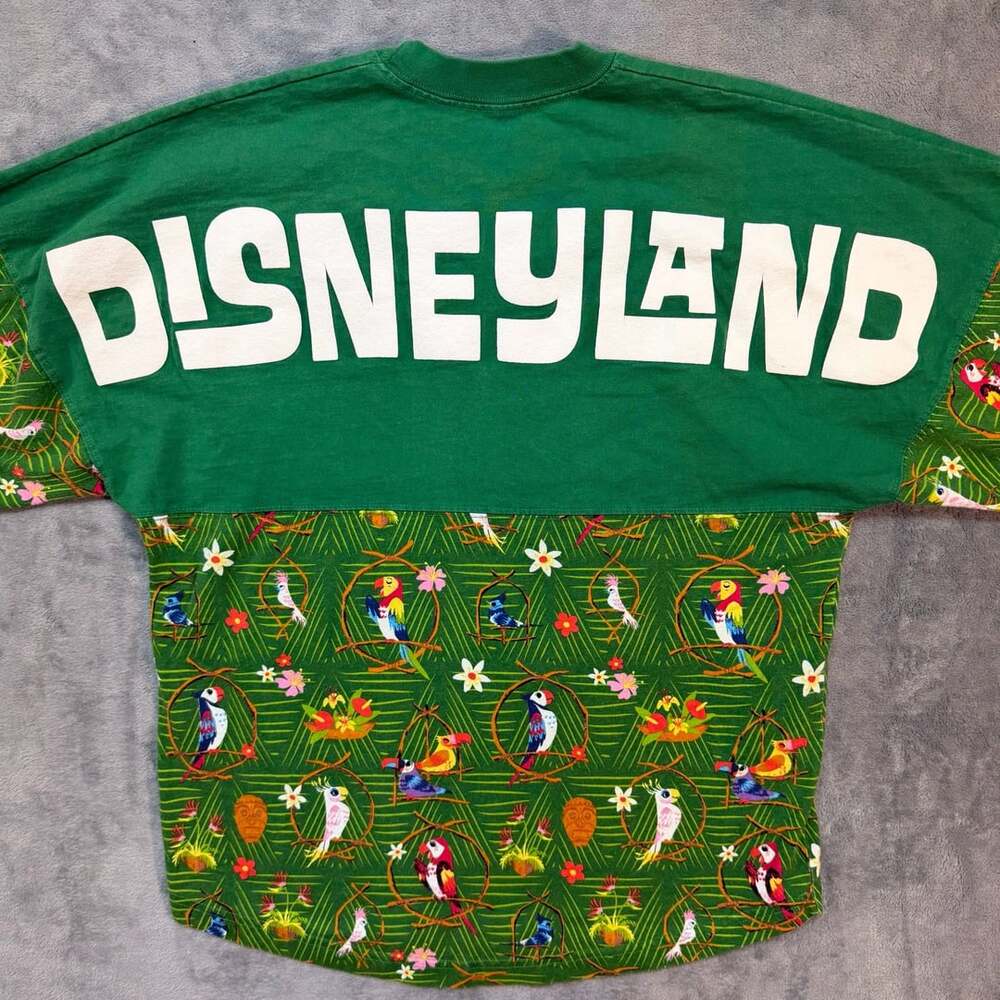 XS Disney Disneyland Tiki Room Enchanted Tiki Birds Spirit Jersey Green